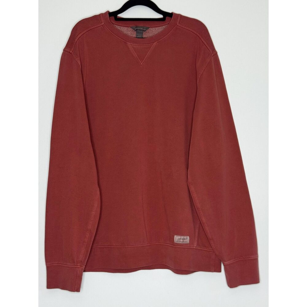 Eddie Bauer Camp Crewneck Fleece Long Sleeve Sweatshirt Men's Size Large - Picture 9 of 9